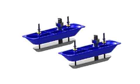 StructureScan 3D Dual Stainless Steel traversante Transducers