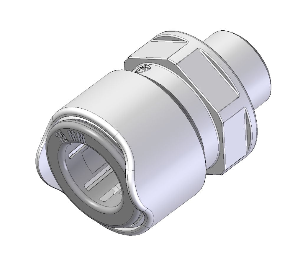 Adaptateur Quick Connect 15 mm vers mâle 3/8 pouce BSP - lot de 2 Whale – référence WX1583